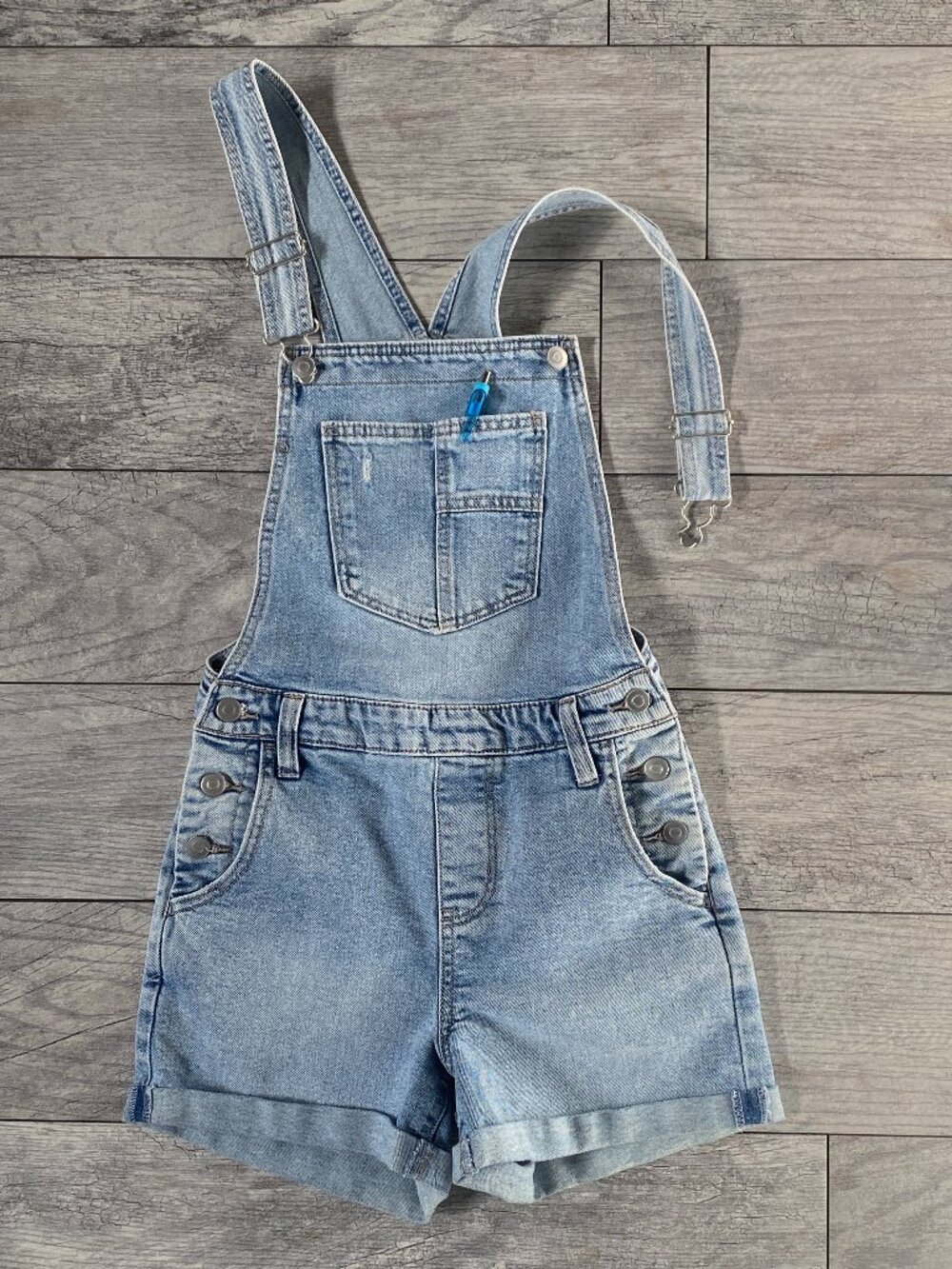 Celebrity Pink Denim Overall Shorts XS